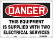 Safety Sign 10 in x 14 in Aluminum