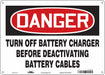 Safety Sign 10 in x 14 in Aluminum