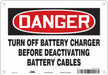 Safety Sign 7 in x 10 in Polyethylene