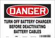Safety Sign 7 in x 10 in Vinyl