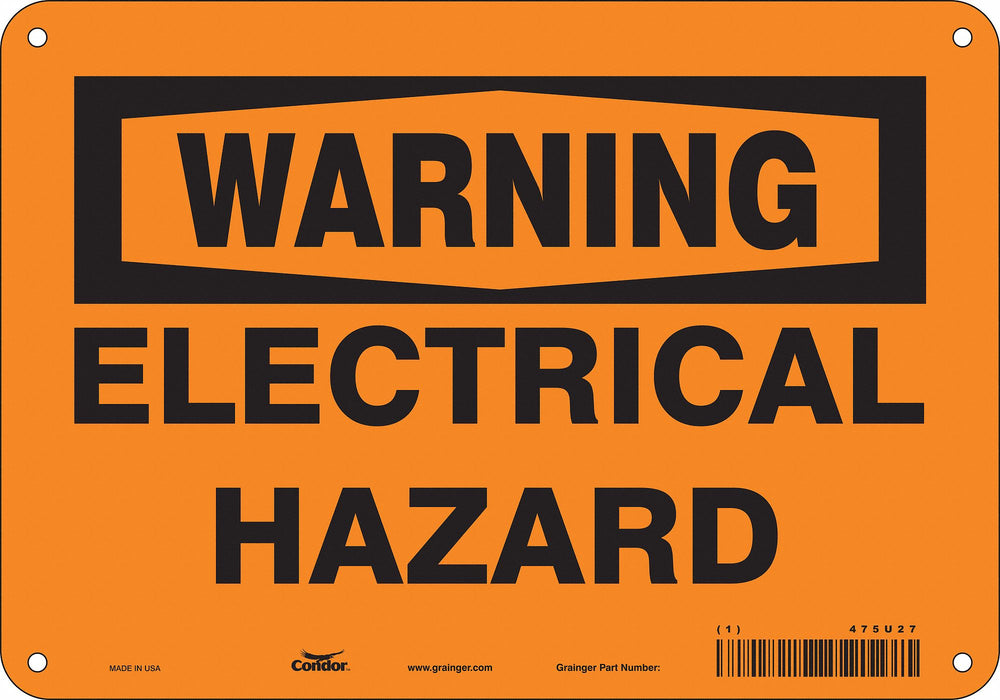 Safety Sign 7 inx10 in Polyethylene