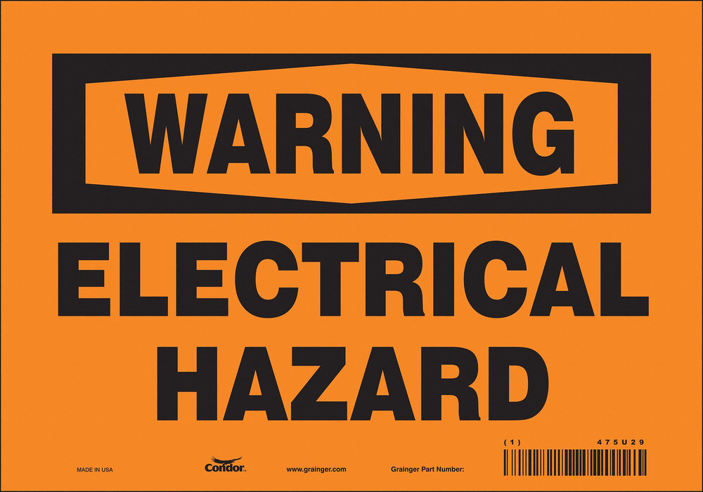 Safety Sign 7 inx10 in Vinyl