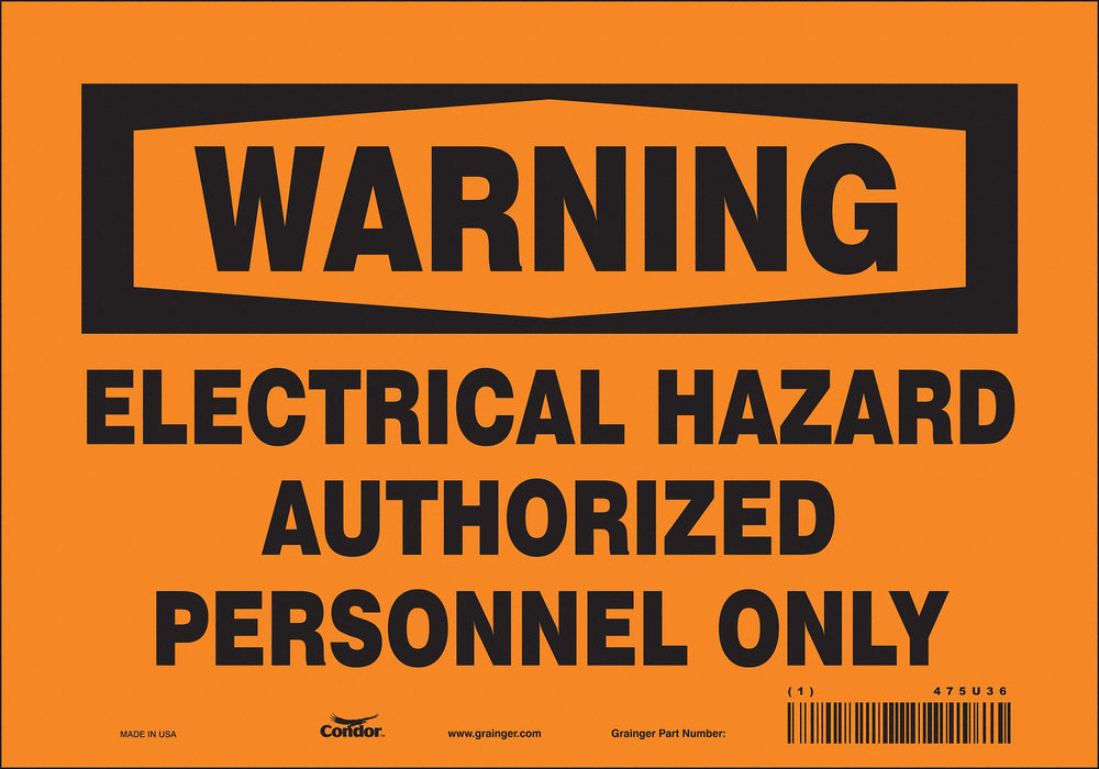Safety Sign 7 inx10 in Vinyl