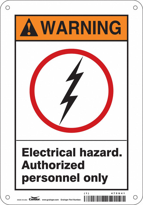 Safety Sign 10 inx7 in Polyethylene