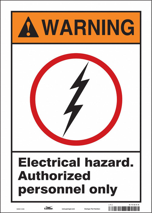 Safety Sign 14 inx10 in Vinyl