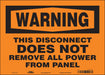 Safety Sign 10 inx14 in Vinyl