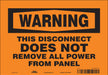 Safety Sign 7 in x 10 in Vinyl
