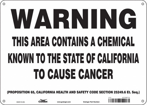 Safety Sign 14 Wx10 H 0.032 Thickness