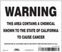 Safety Sign 6 Wx5 H 0.004 Thickness