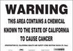 Safety Sign 14 Wx10 H 0.004 Thickness