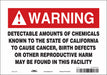 Safety Sign 10 Wx7 H 0.004 Thickness