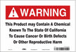 Safety Sign 10 Wx7 H 0.004 Thickness