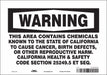 Safety Sign 10 Wx7 H 0.004 Thickness