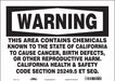 Safety Sign 14 Wx10 H 0.004 Thickness