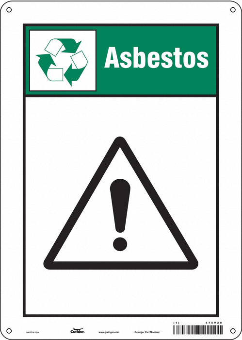 Safety Sign 14 inx10 in Aluminum