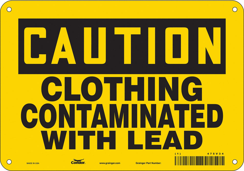 Safety Sign 7 in x 10 in Aluminum