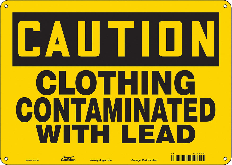 Safety Sign 10 in x 14 in Aluminum