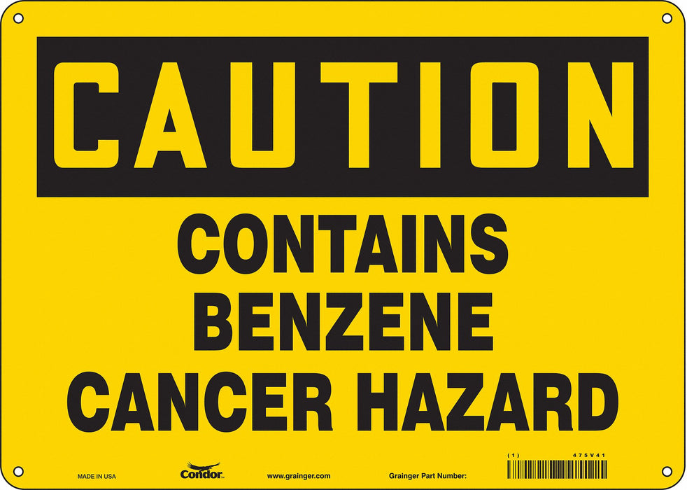 Safety Sign 10 in x 14 in Aluminum