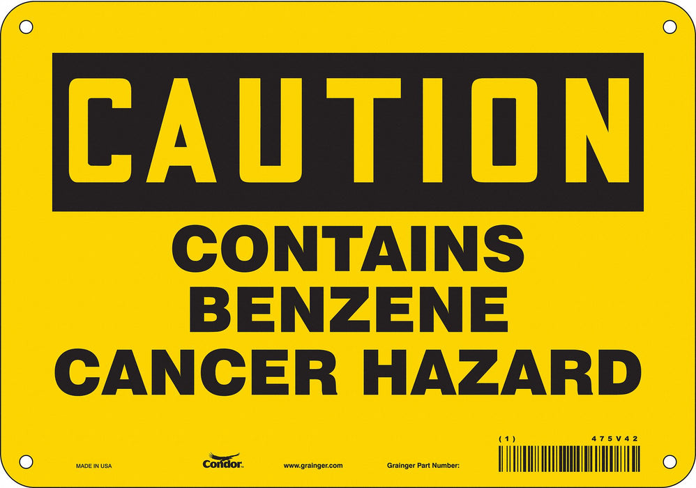 Safety Sign 7 in x 10 in Polyethylene