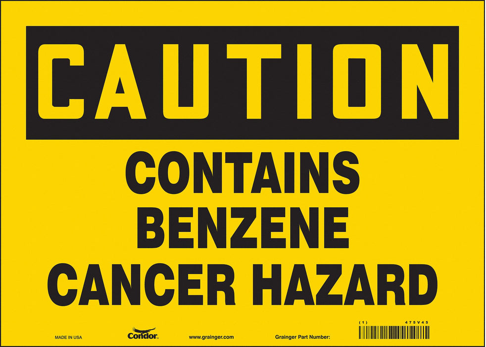 Safety Sign 10 inx14 in Vinyl