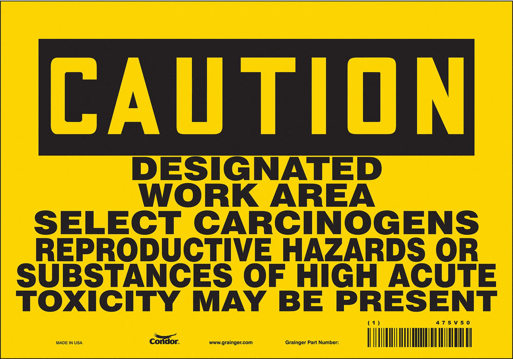 Safety Sign 7 inx10 in Vinyl