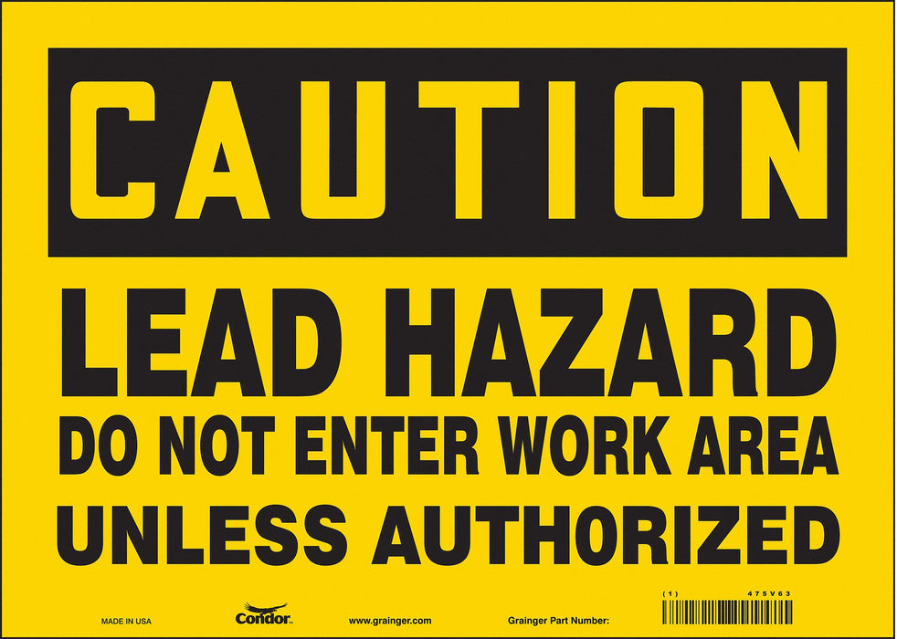 Safety Sign 10 in x 14 in Vinyl