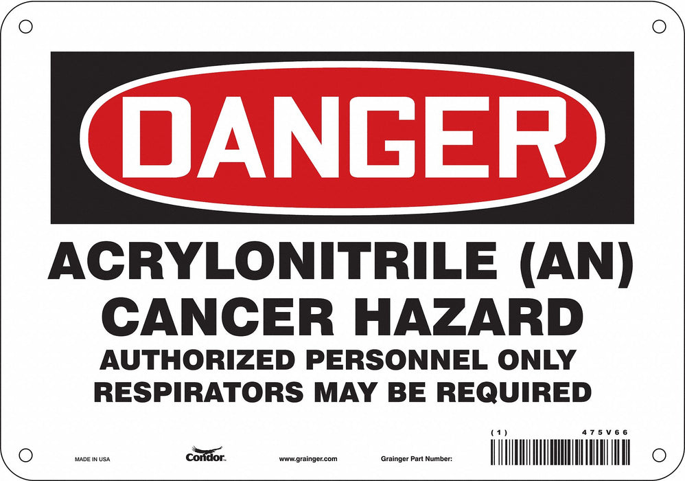 Safety Sign 7 in x 10 in Polyethylene