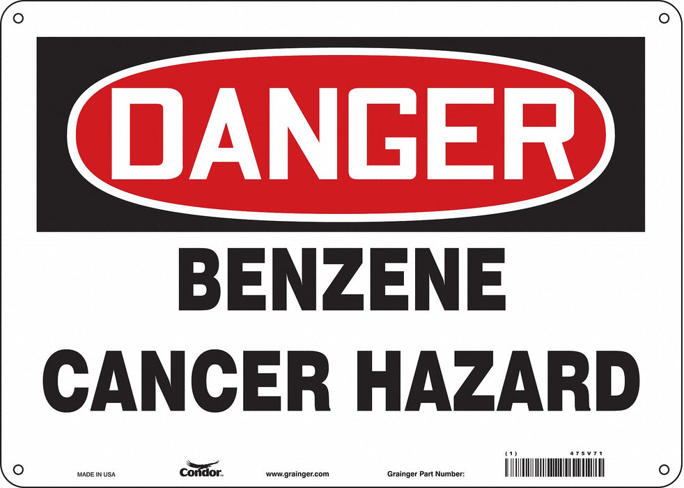 Safety Sign 10 inx14 in Aluminum