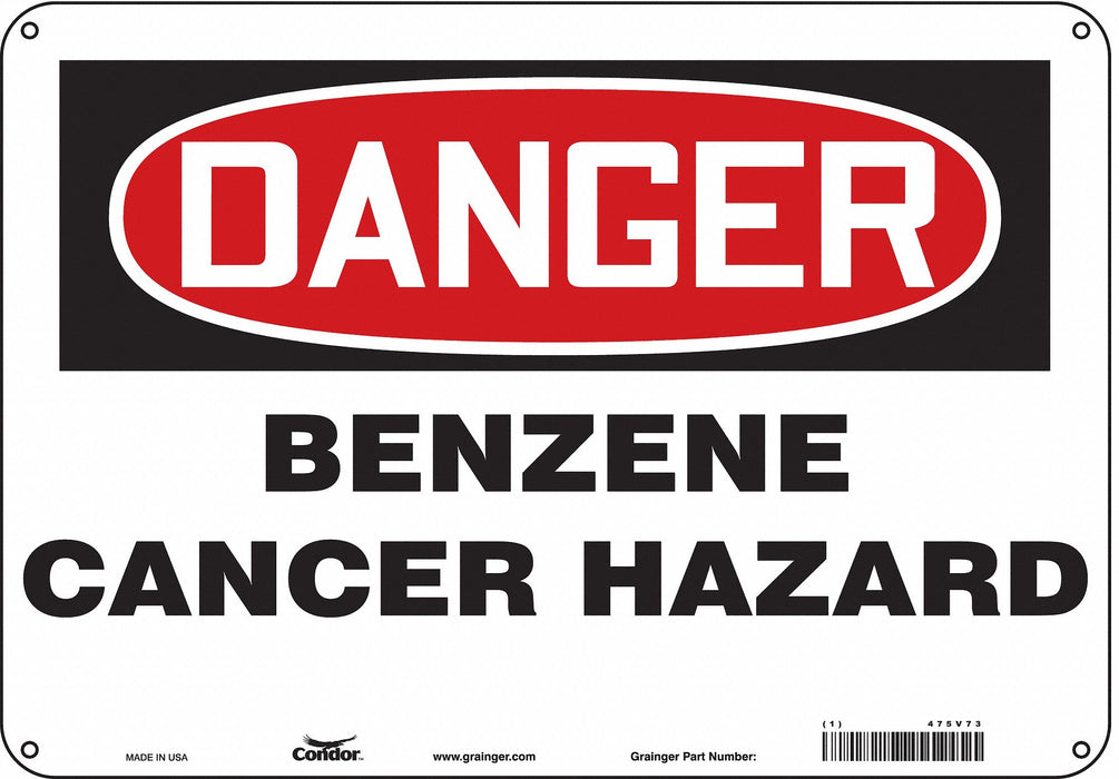 Safety Sign 7 in x 10 in Polyethylene