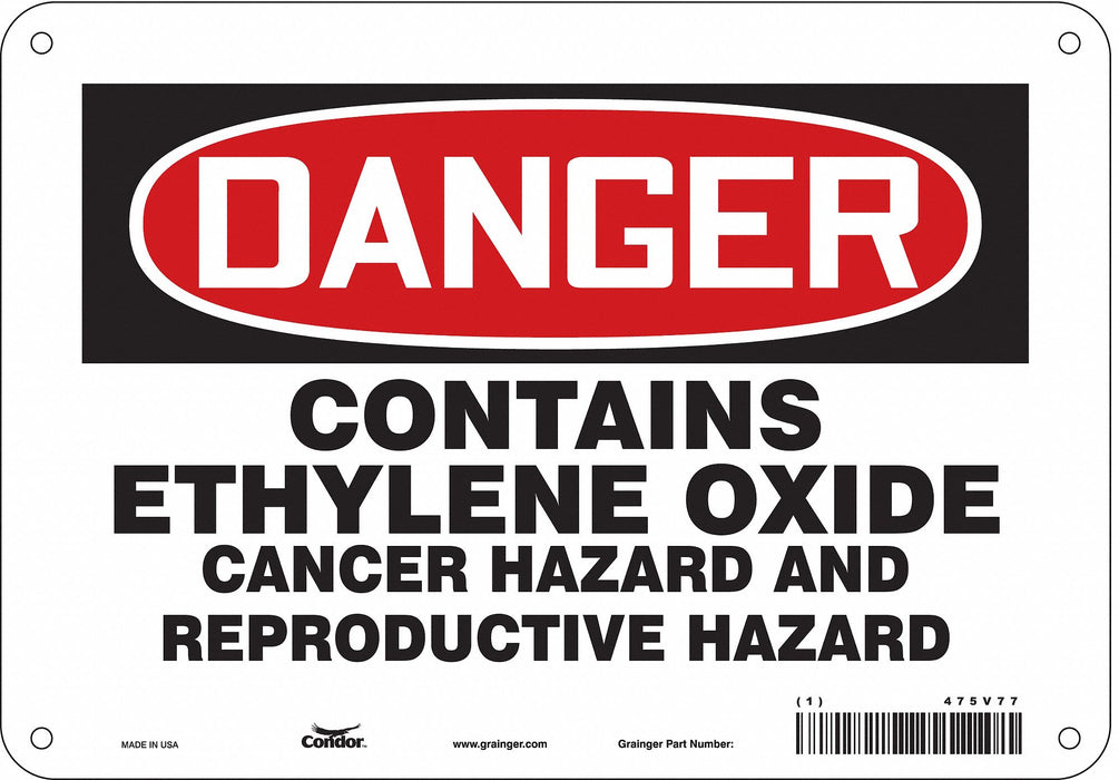 Safety Sign 7 in x 10 in Aluminum