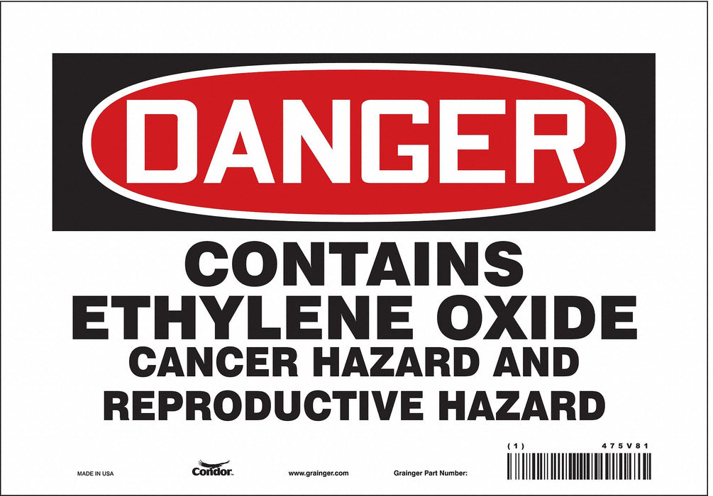 Safety Sign 7 in x 10 in Vinyl