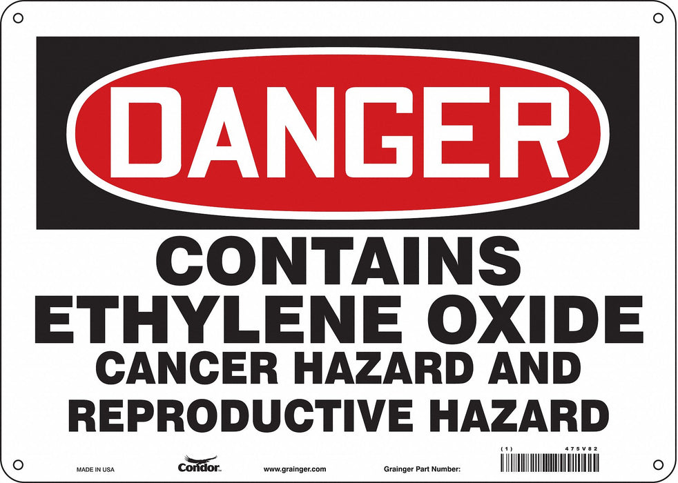 Safety Sign 10 in x 14 in Vinyl
