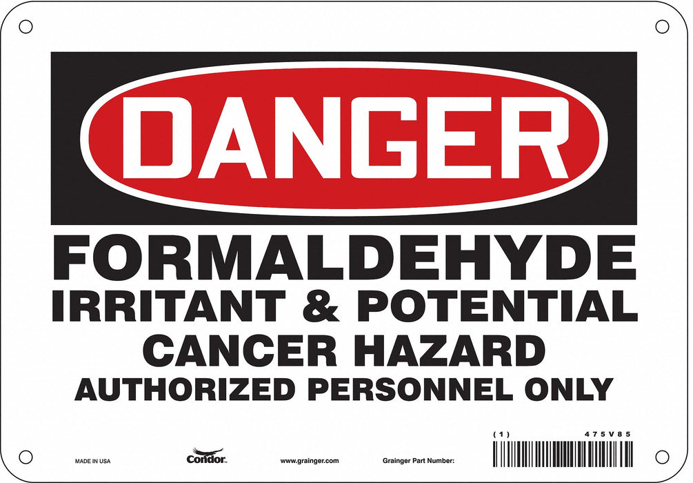 Safety Sign 7 inx10 in Polyethylene