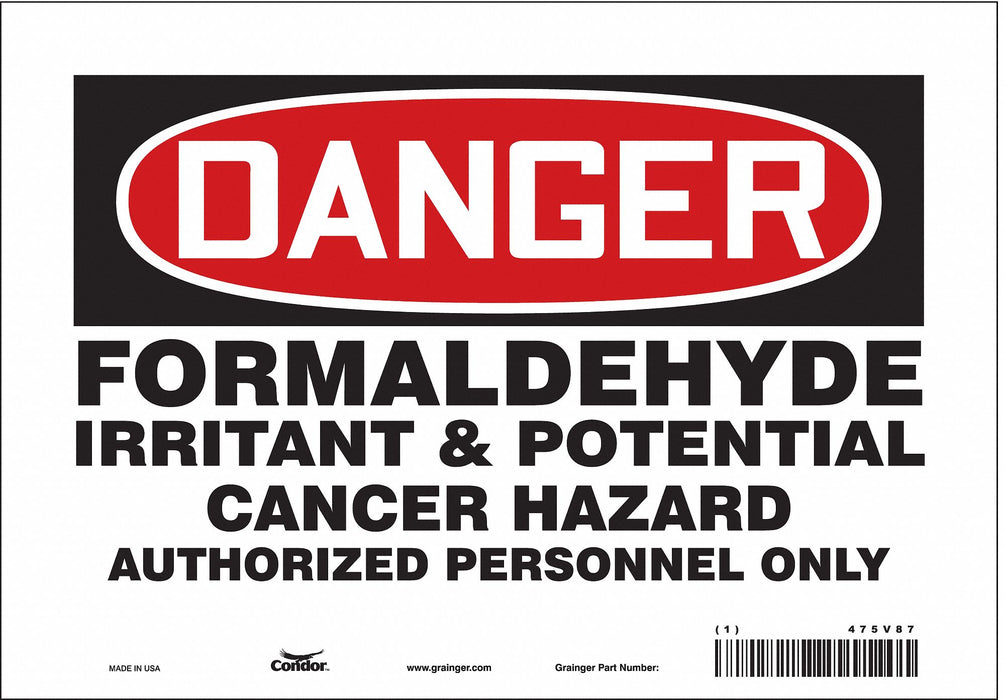Safety Sign 7 inx10 in Vinyl