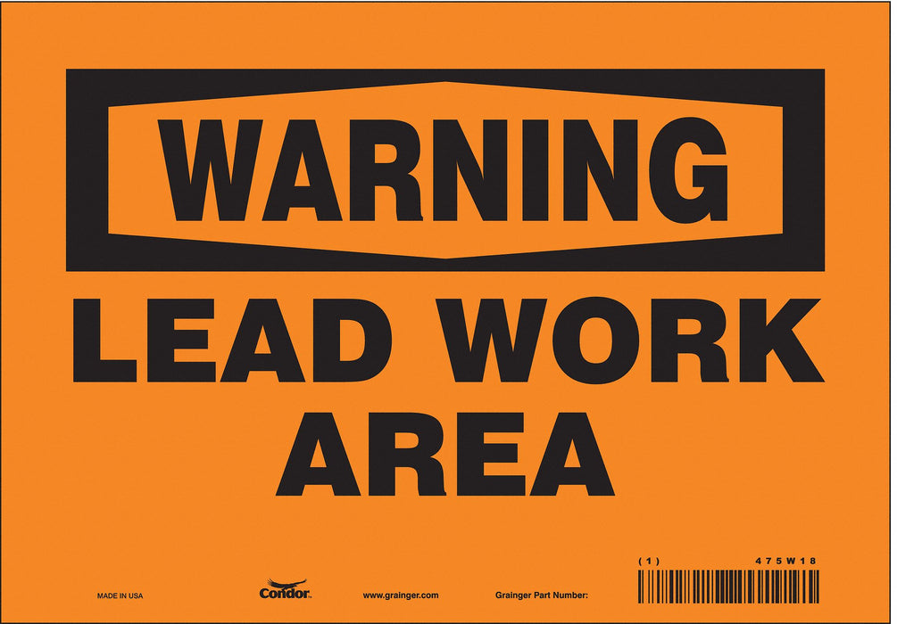 Safety Sign 7 inx10 in Vinyl