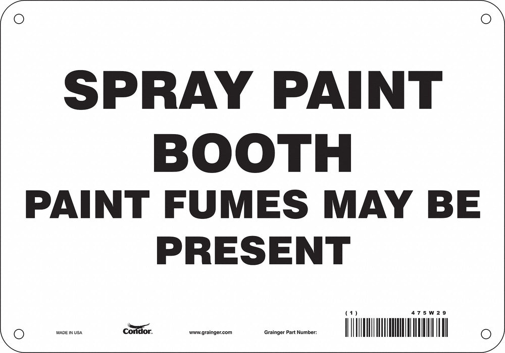 Chemical Sign 7 in x 10 in Aluminum
