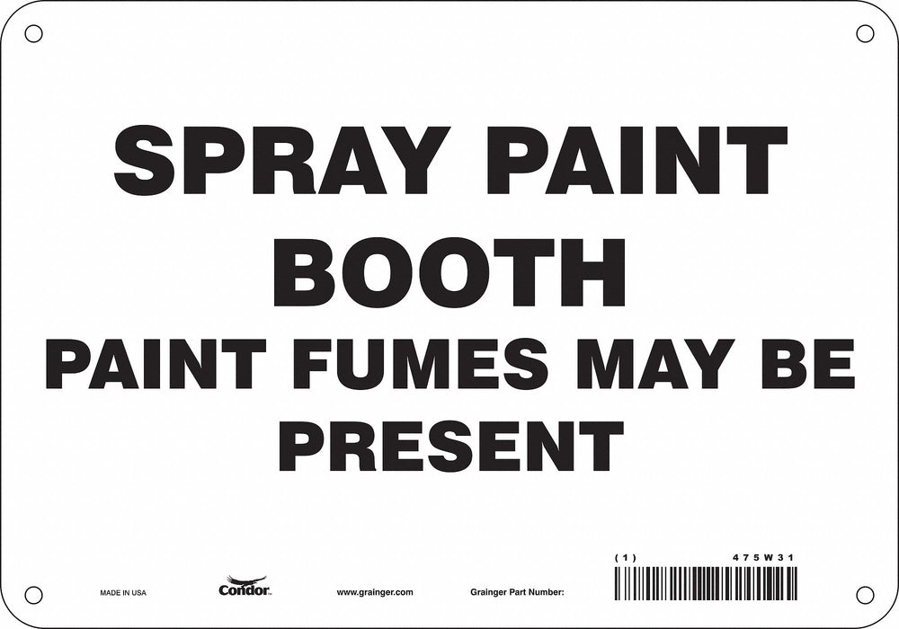 Safety Sign 7 in x 10 in Polyethylene