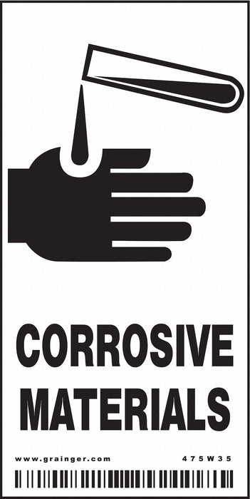Safety Sign 4 in x 2 in Vinyl PK25