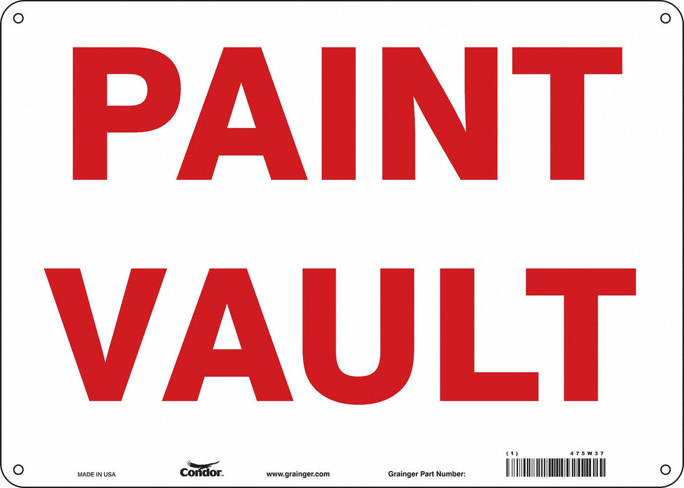 Safety Sign 10 inx14 in Aluminum