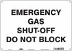 Safety Sign 10 in x 14 in Aluminum