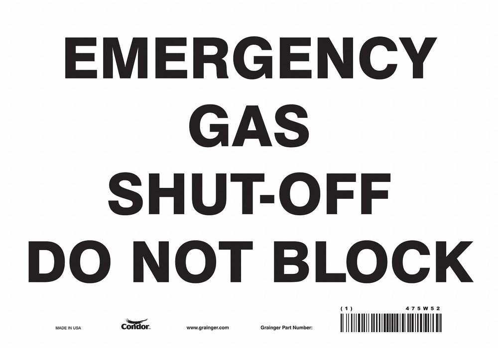 Safety Sign 7 in x 10 in Vinyl