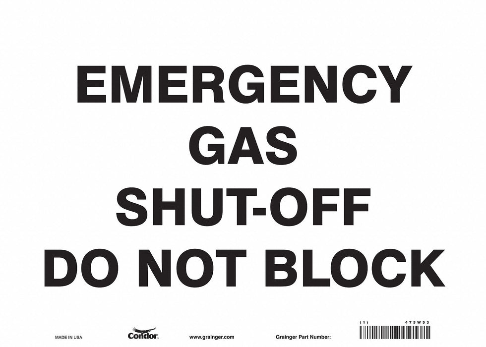 Safety Sign 10 in x 14 in Vinyl