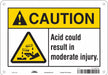 Chemical Sign 7 in x 10 in Aluminum