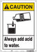 Safety Sign 14 in x 10 in Polyethylene