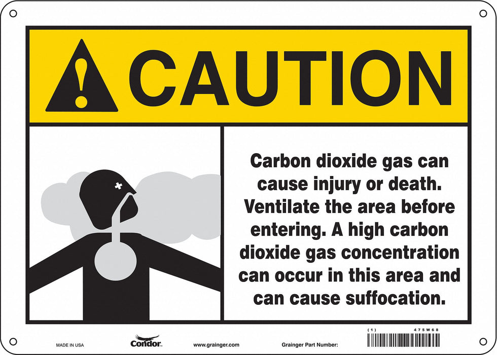 Safety Sign 10 inx14 in Aluminum