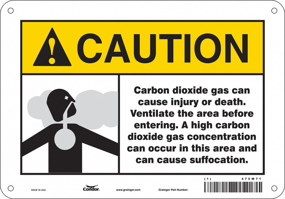 Safety Sign 7 inx10 in Polyethylene