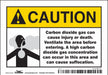 Safety Sign 3 1/2 inx5 in Vinyl