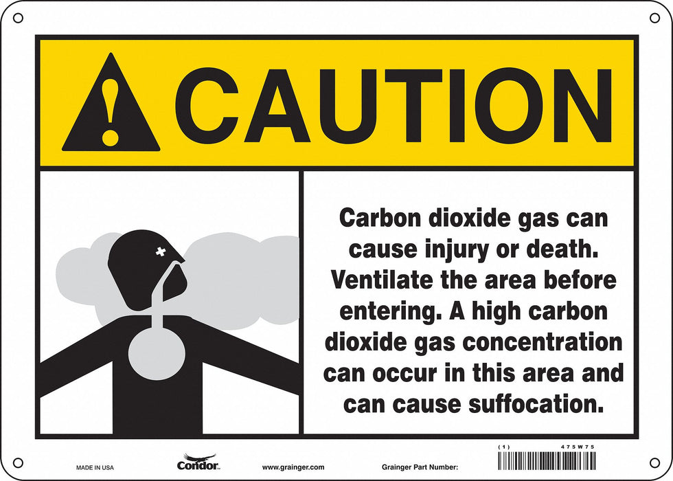 Safety Sign 10 in x 14 in Vinyl