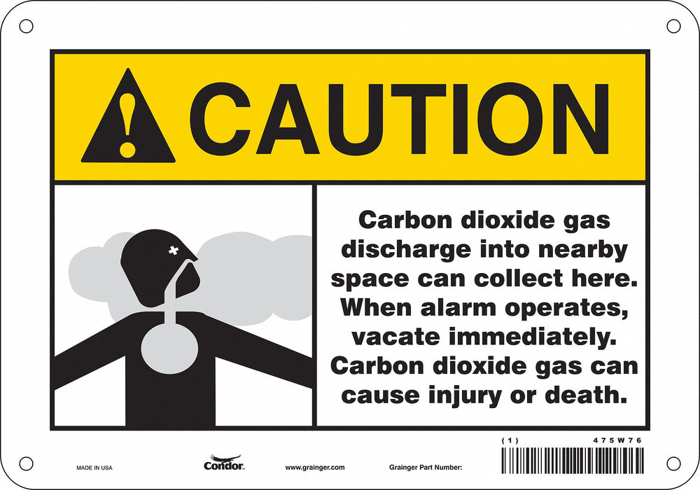 Safety Sign 7 in x 10 in Aluminum