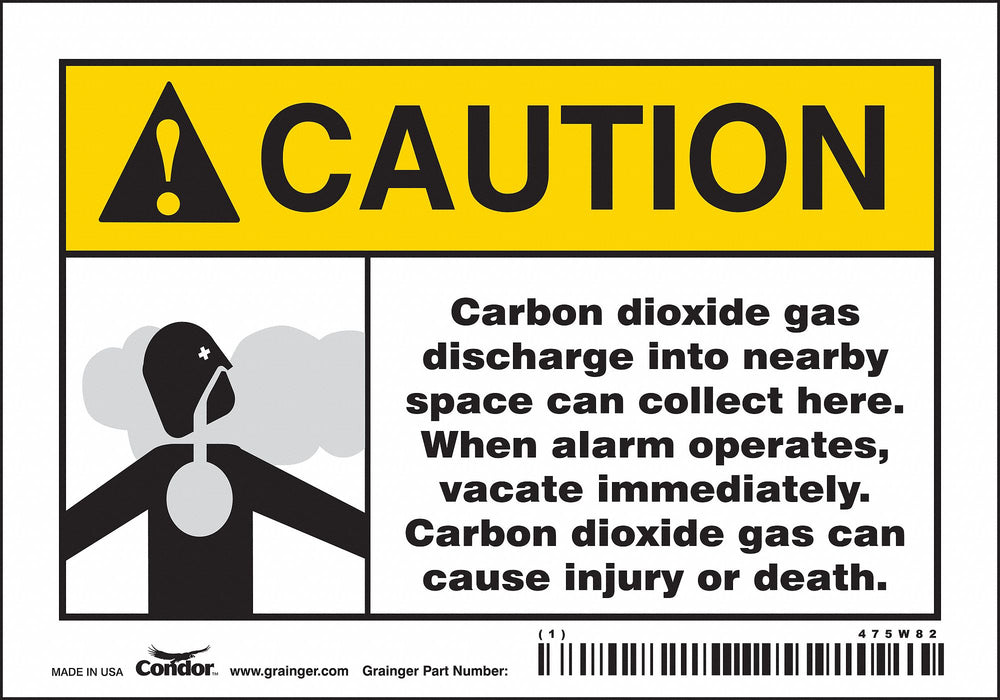 Safety Sign 3 1/2 inx5 in Vinyl